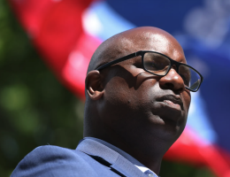 Jamaal Bowman on June 24, 2024 in Mount Vernon, NY. (Photo: Michael M. Santiago/Getty Images)